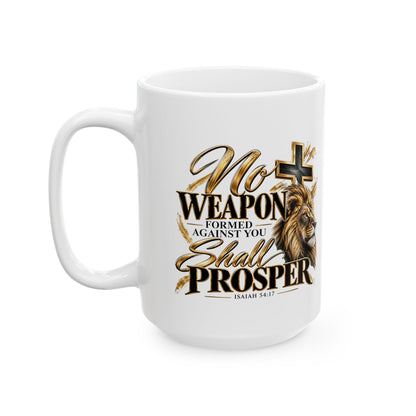 Ceramic Lion Cross Mug