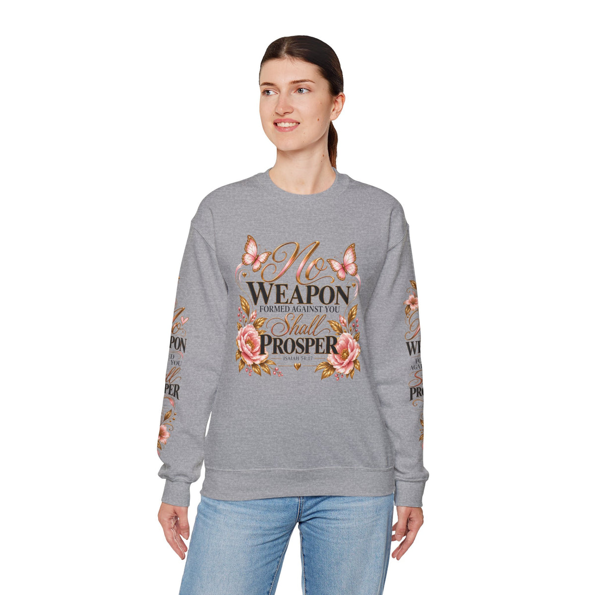 Floral Faith Pullover Sweatshirt