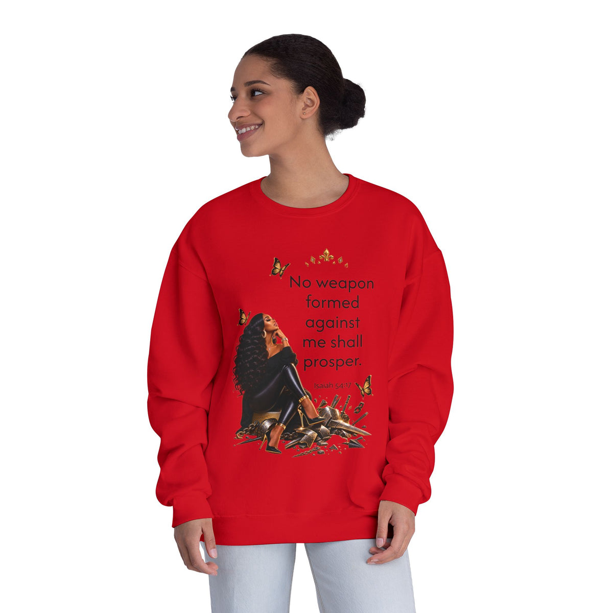 No Weapon Formed Graphic Sweatshirt