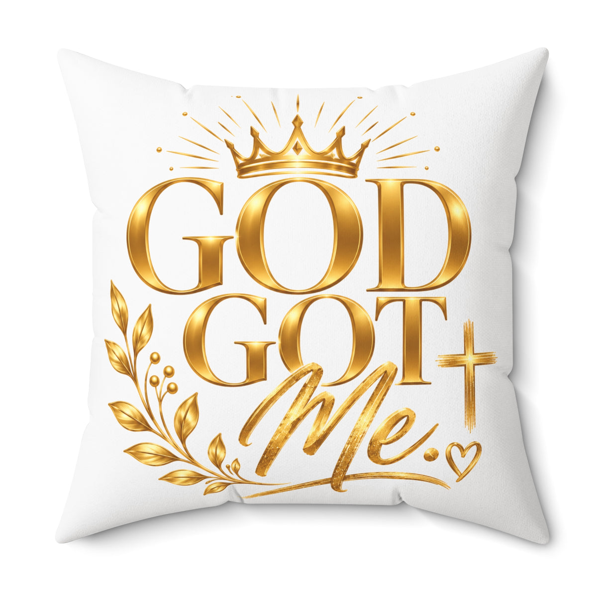 Soft God Got Me Square Pillow