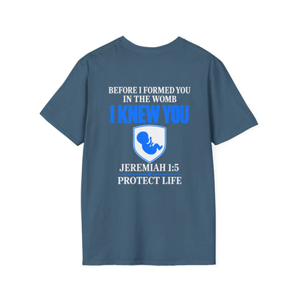Pregnancy Announcement T-Shirt — "I Knew You" Baby Feet Design