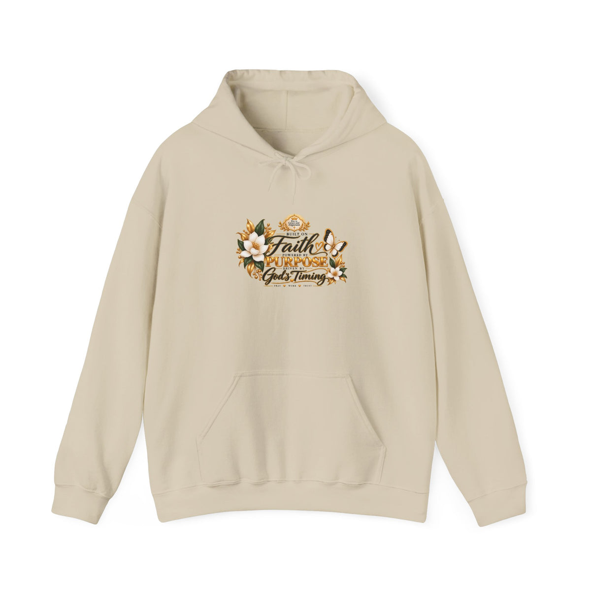 Faith Over Fear Hoodie – Floral Christian Inspirational Sweatshirt