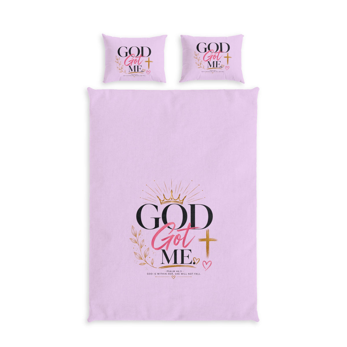 God Got Me Cotton Bed Set