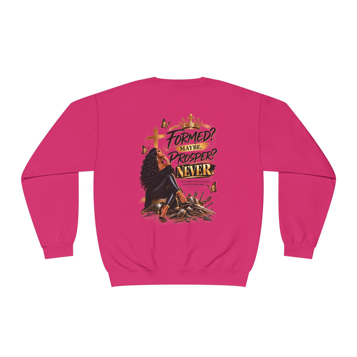 No Weapon Formed Graphic Sweatshirt