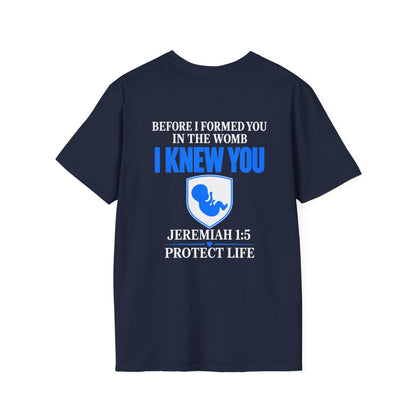 Pregnancy Announcement T-Shirt — "I Knew You" Baby Feet Design