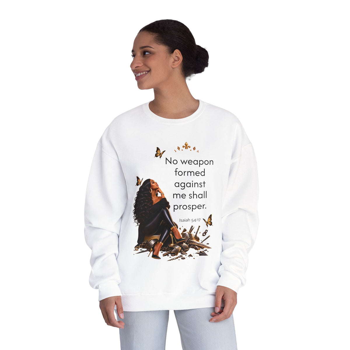 No Weapon Formed Graphic Sweatshirt