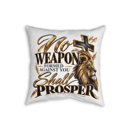 Christian Lion Cross Throw Pillow