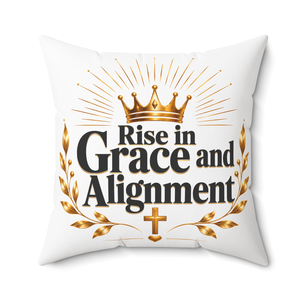 Rise in Grace and Alignment Decorative Pillow