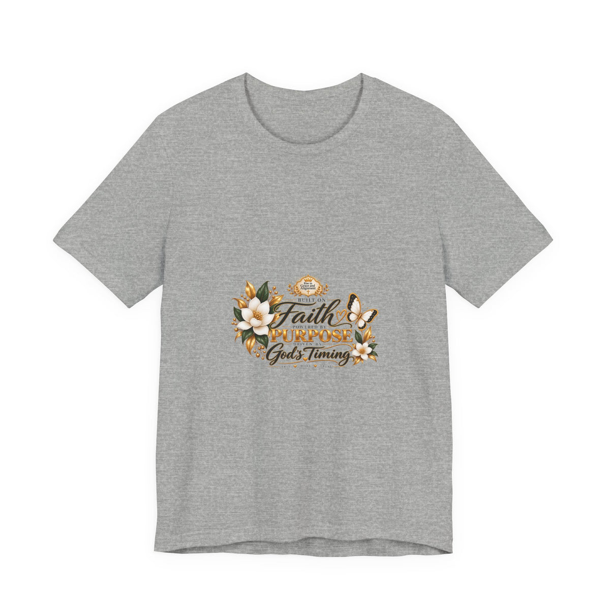 Faith, Purpose & God’s Timing Floral Tee