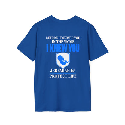 Pregnancy Announcement T-Shirt — "I Knew You" Baby Feet Design