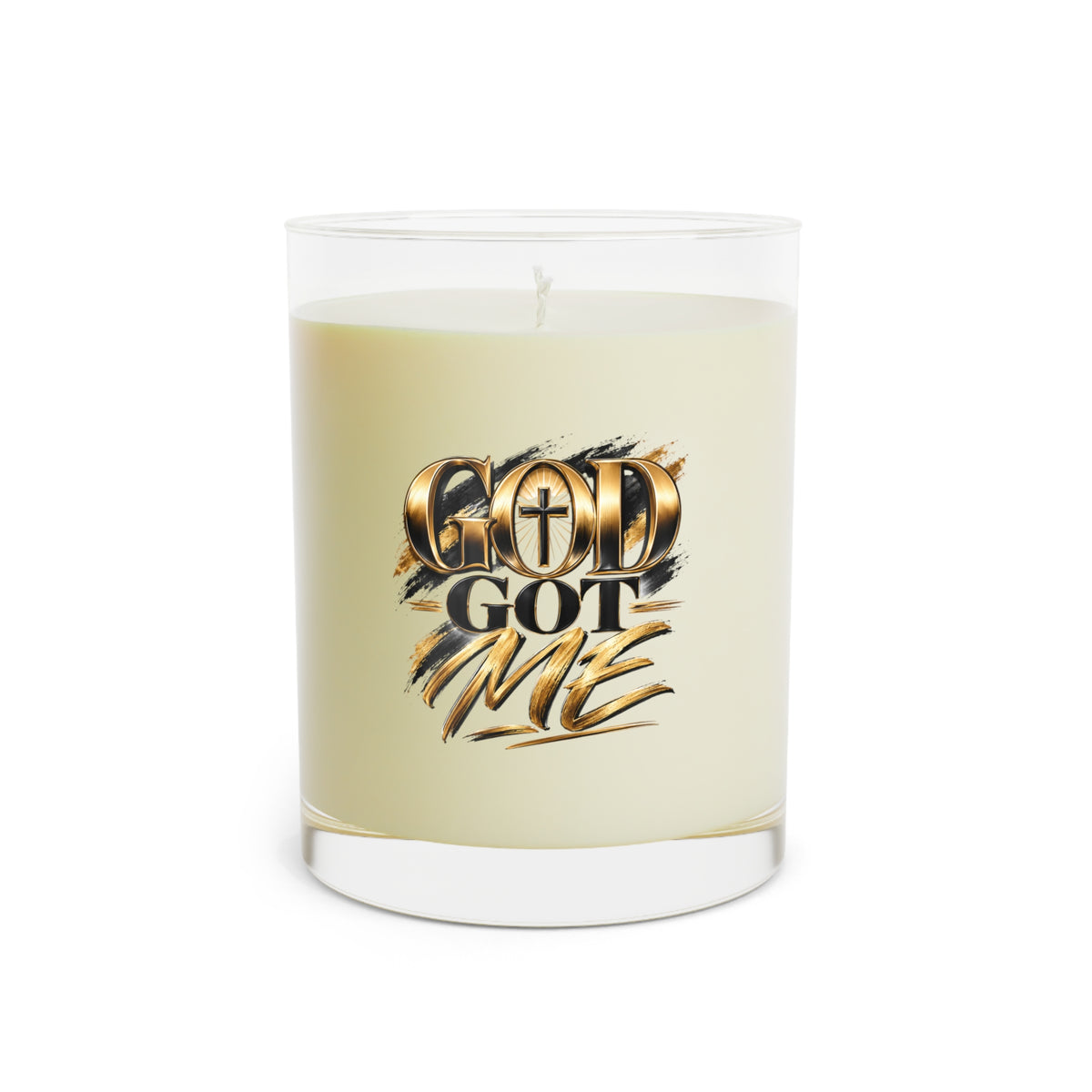 Floral Decorative Glass Scented Candle