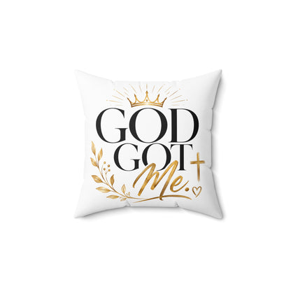 God Got Me Square Pillow