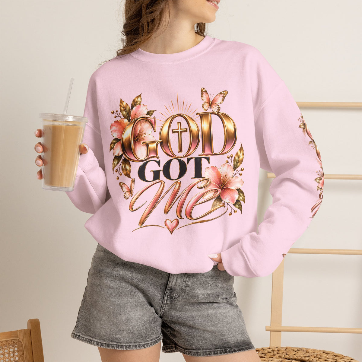 God Got Me Floral Sweatshirt