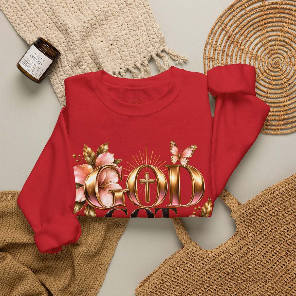 God Got Me Floral Sweatshirt