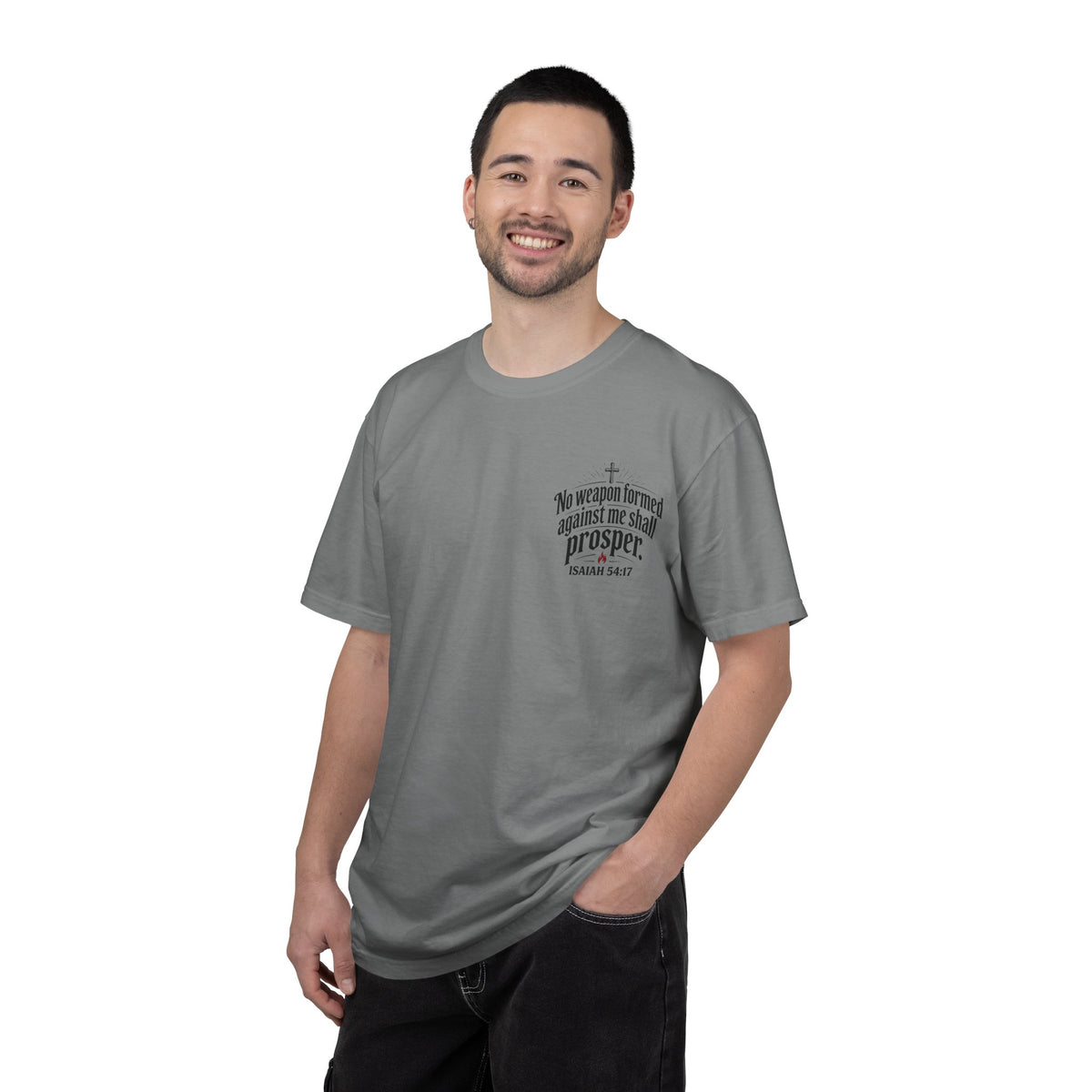 No Weapon Formed Against Me Shall Prosper T‑Shirt