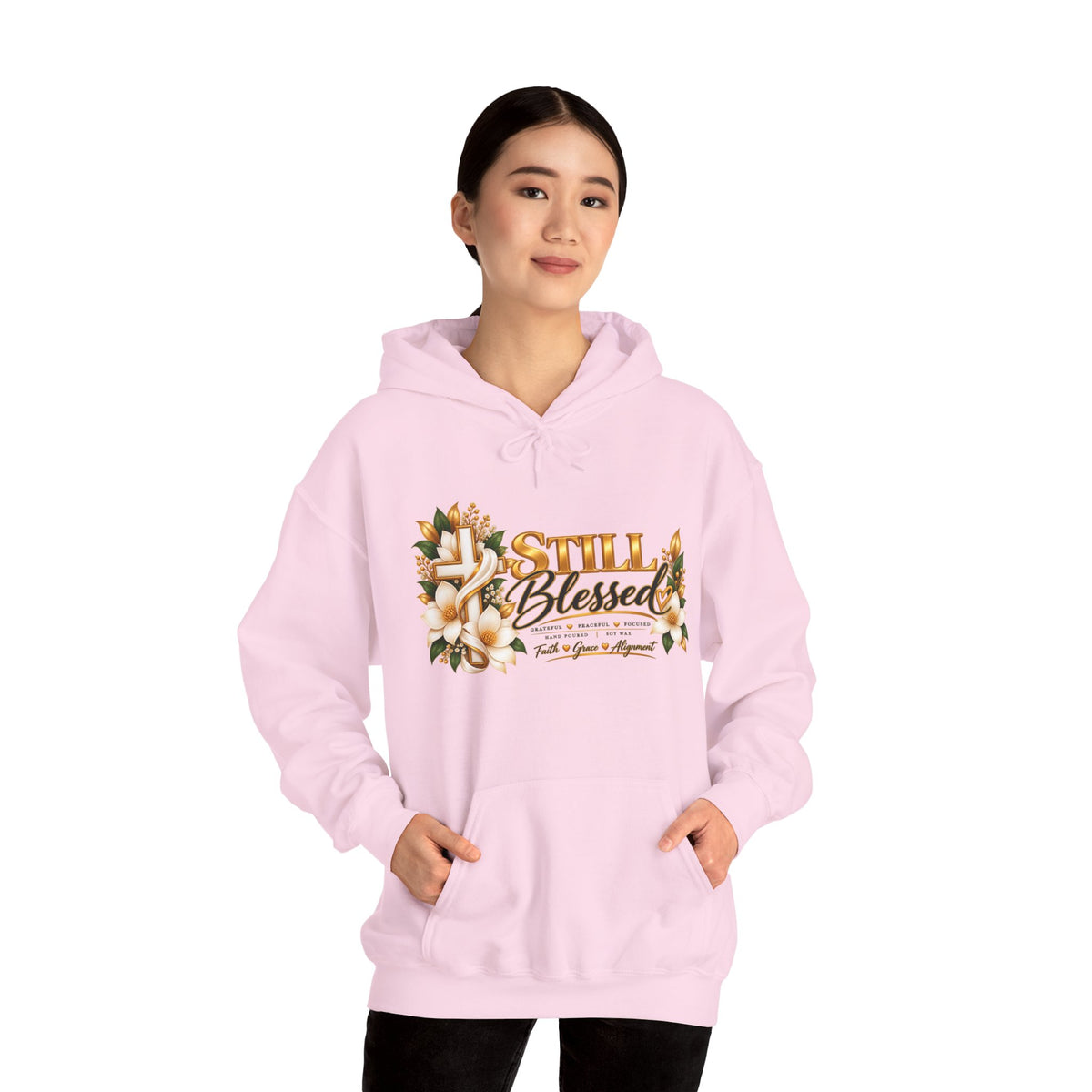 Still Blessed Floral Hoodie – Inspirational Christian Faith Sweatshirt