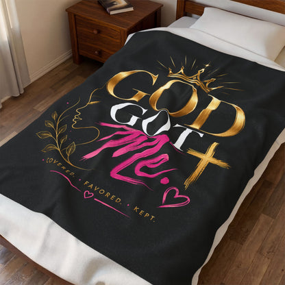 God Got Me Plush Blanket