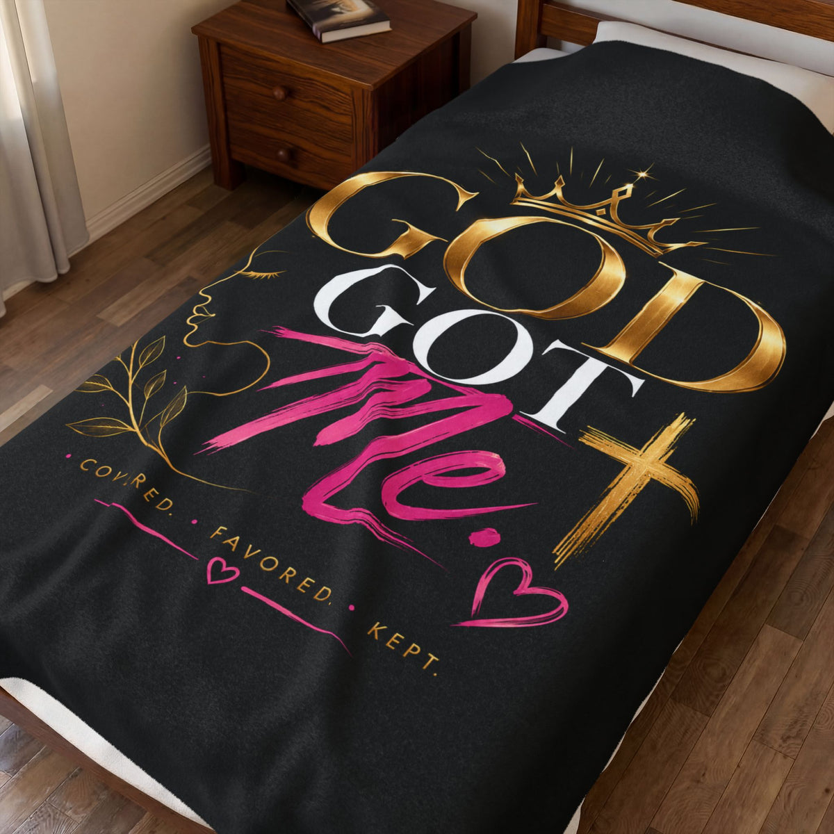 God Got Me Plush Blanket
