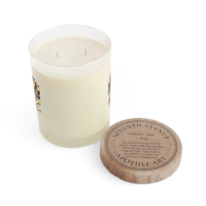 Floral Decorative Glass Scented Candle