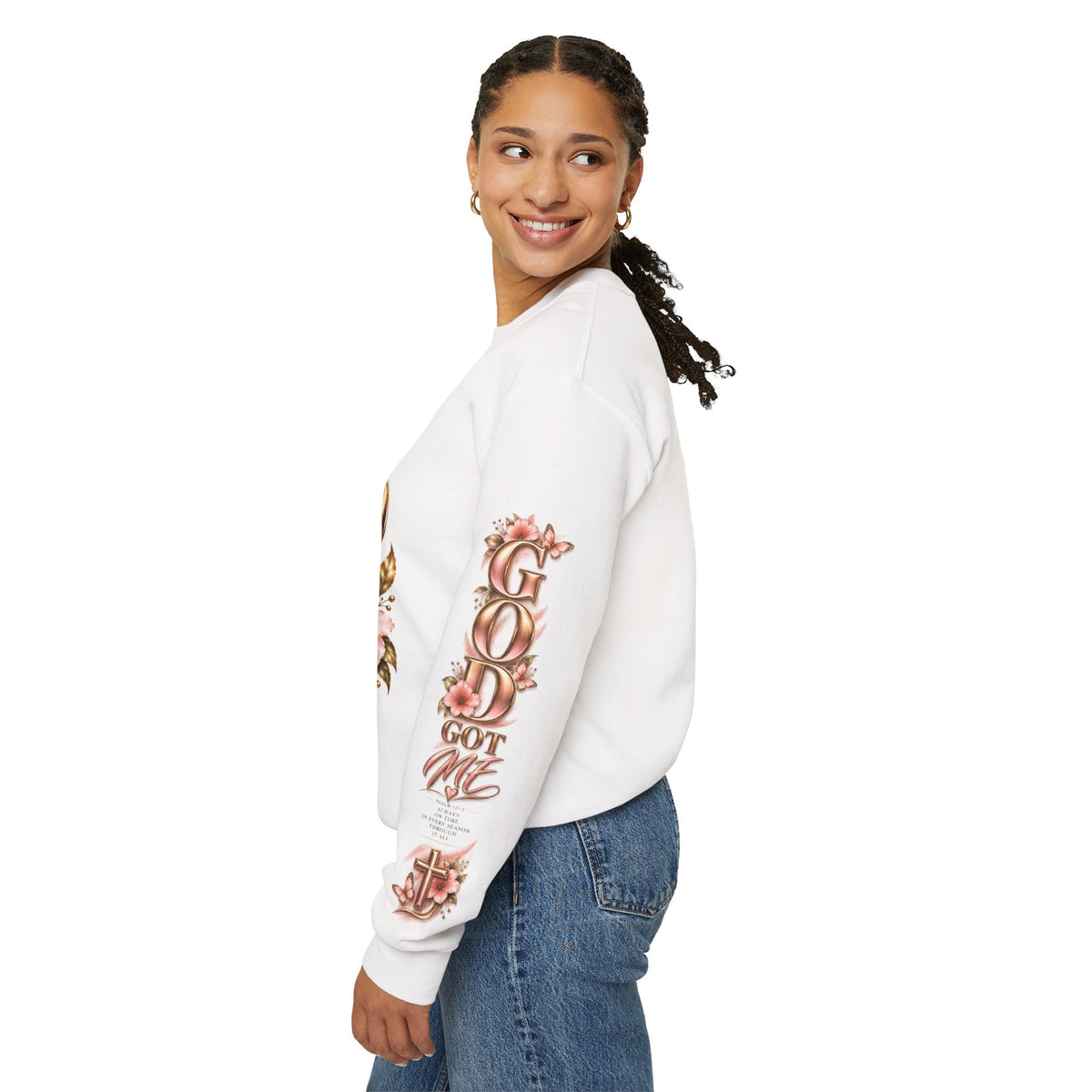 God Got Me Floral Sweatshirt
