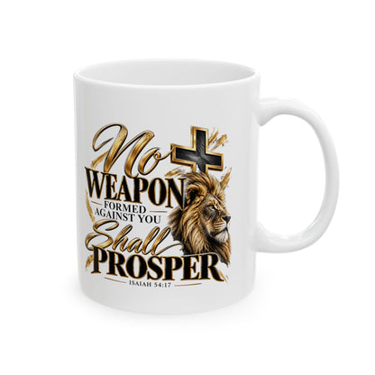 Ceramic Lion Cross Mug