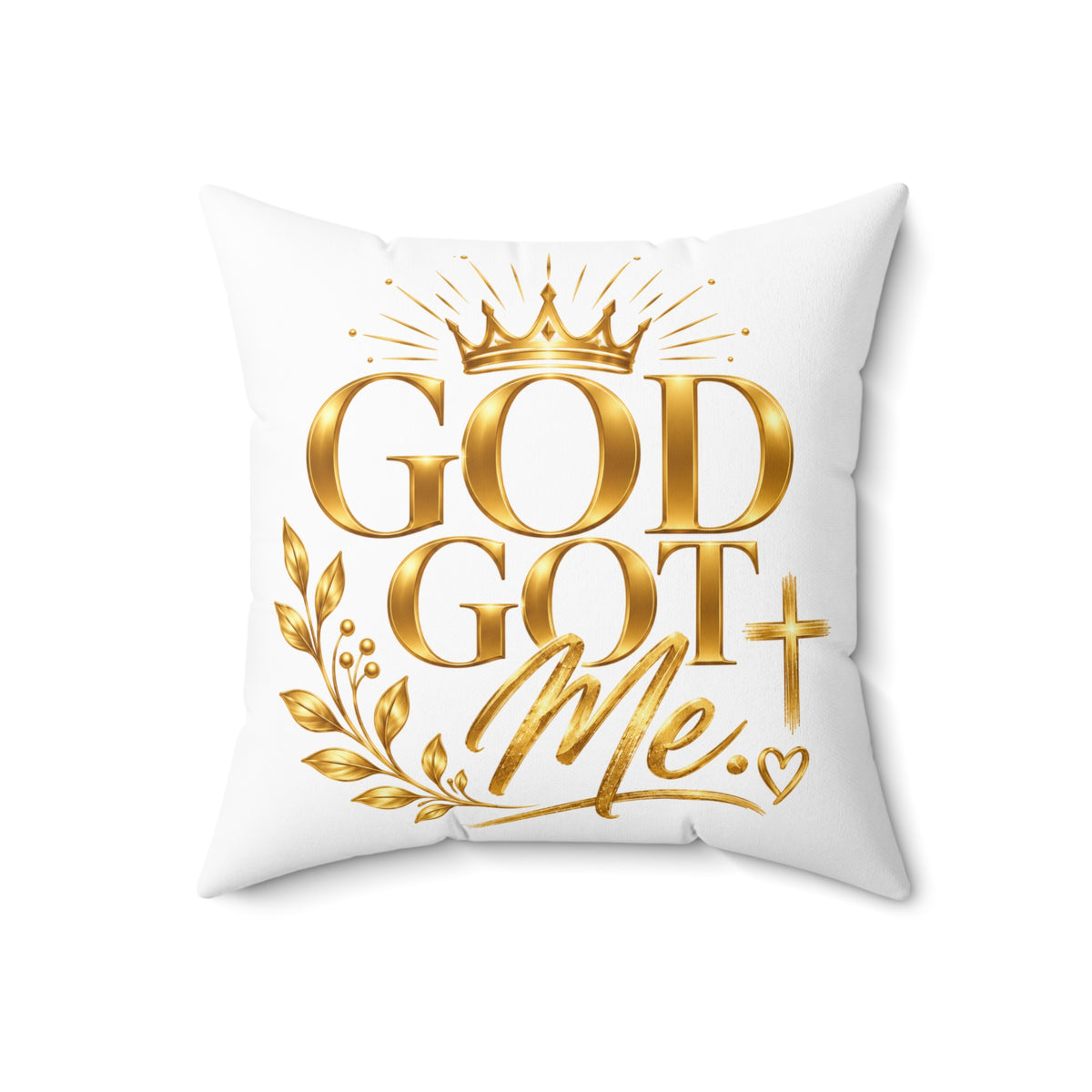 Soft God Got Me Square Pillow