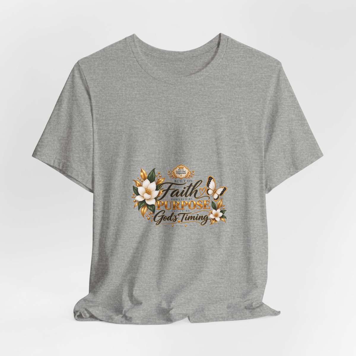 Faith, Purpose & God’s Timing Floral Tee