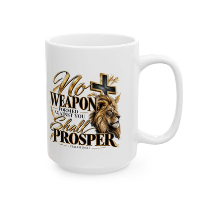 Ceramic Lion Cross Mug