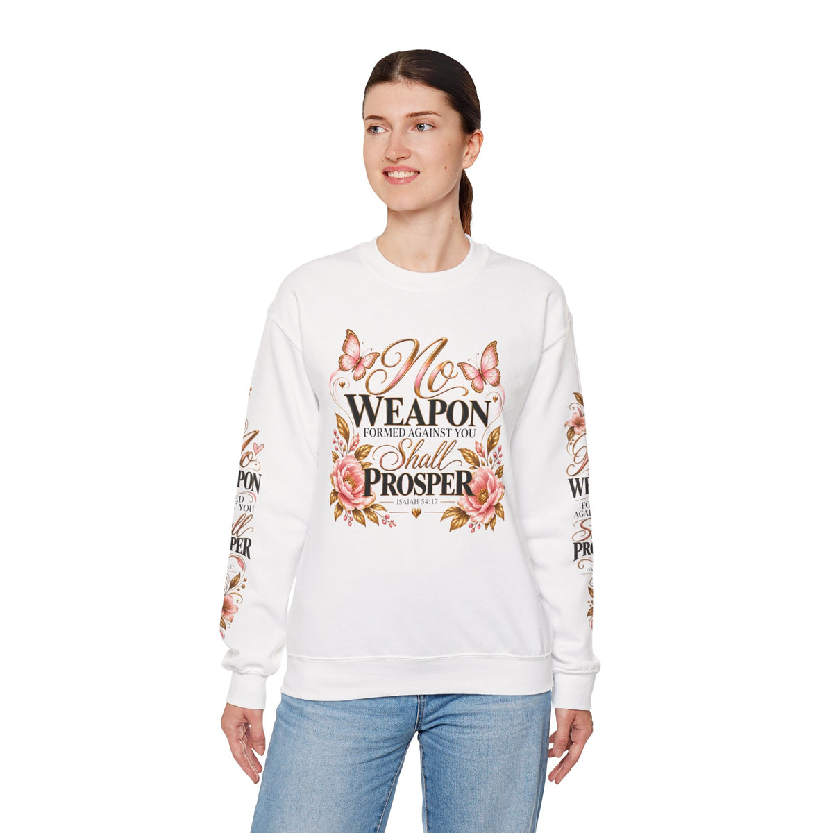 Floral Faith Pullover Sweatshirt