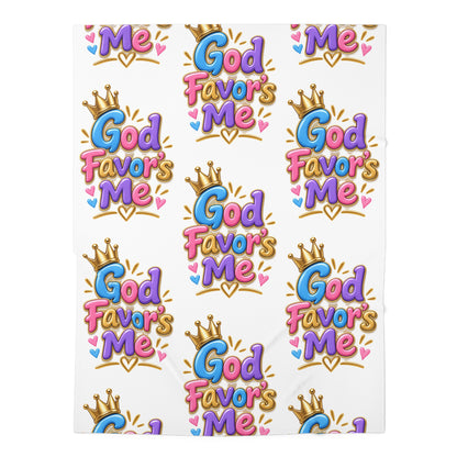 God Favors Me Baby Swaddle Blanket