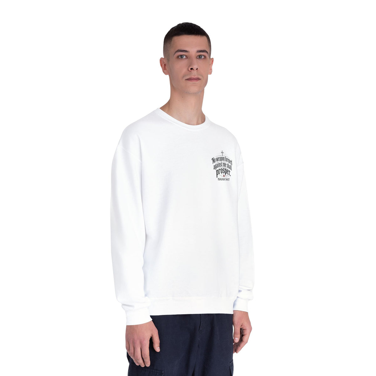 No Weapon Formed Against Me Shall Prosper Sweatshirt