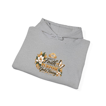Faith Over Fear Hoodie – Floral Christian Inspirational Sweatshirt