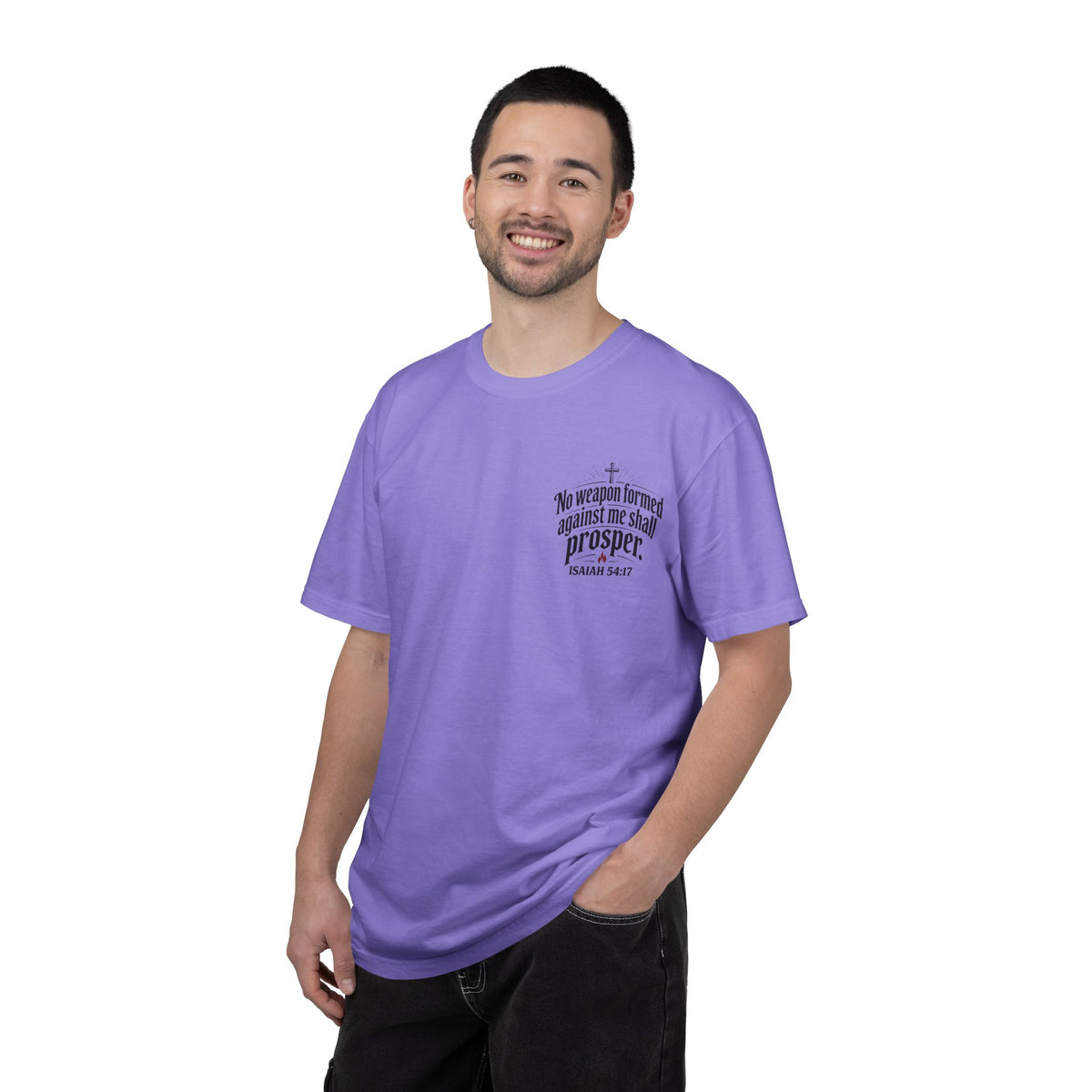 No Weapon Formed Against Me Shall Prosper T‑Shirt