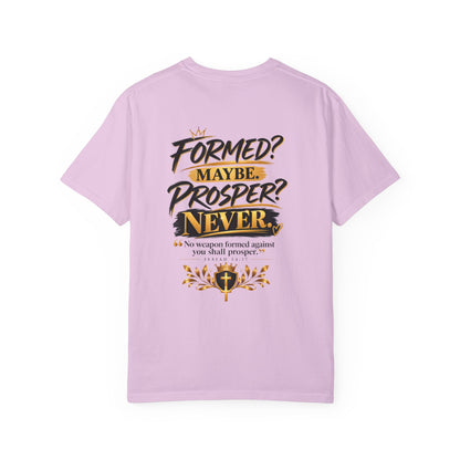 No Weapon Formed Against Me Shall Prosper T‑Shirt