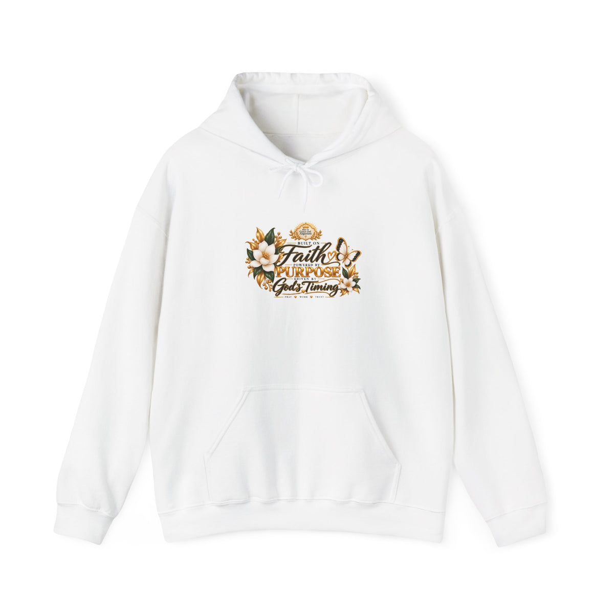 Faith Over Fear Hoodie – Floral Christian Inspirational Sweatshirt