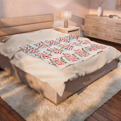 Faith Quote Velveteen Plush Blanket