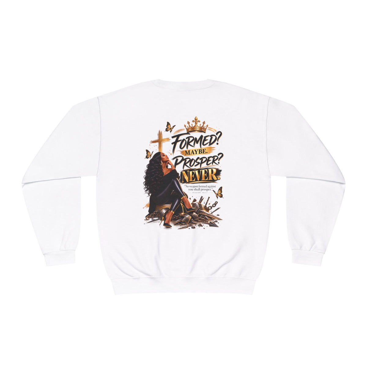 No Weapon Formed Graphic Sweatshirt