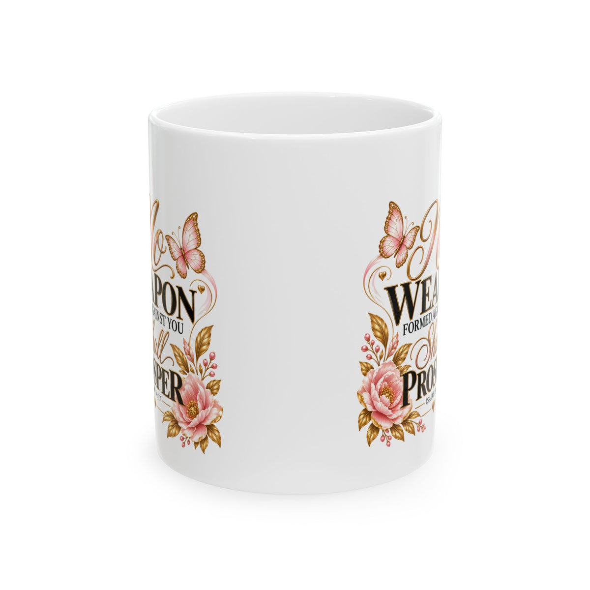 Ceramic Mug - Floral Butterfly Coffee Cup