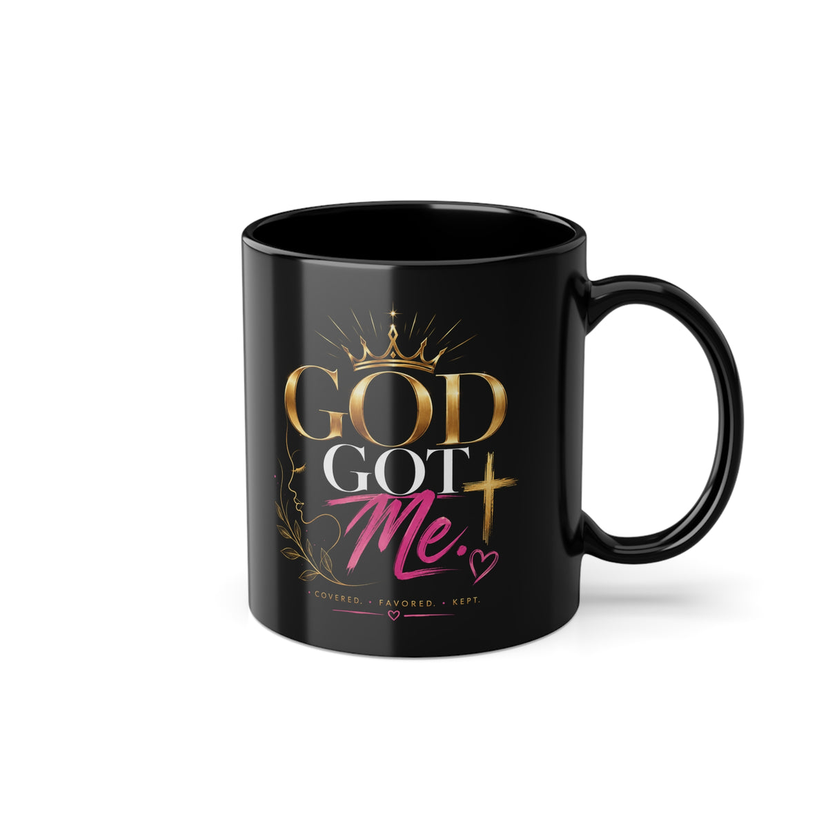 God Is Good" 11oz Black Coffee Mug