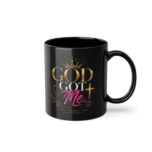 God Is Good" 11oz Black Coffee Mug