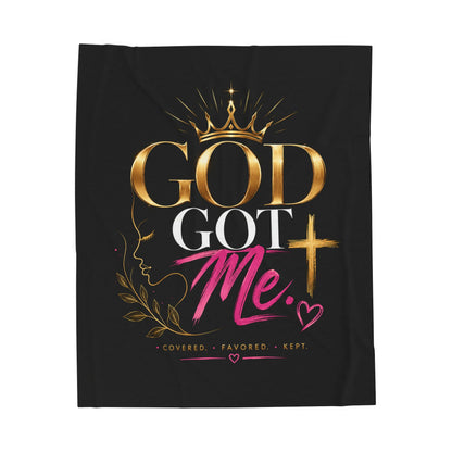 God Got Me Plush Blanket