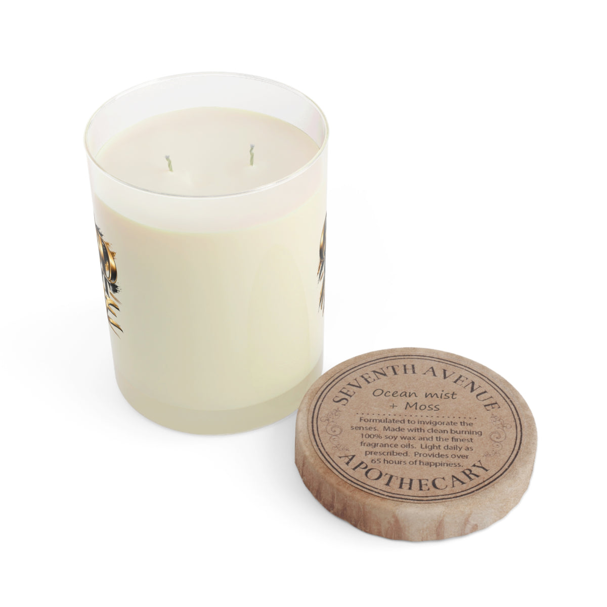 Floral Decorative Glass Scented Candle
