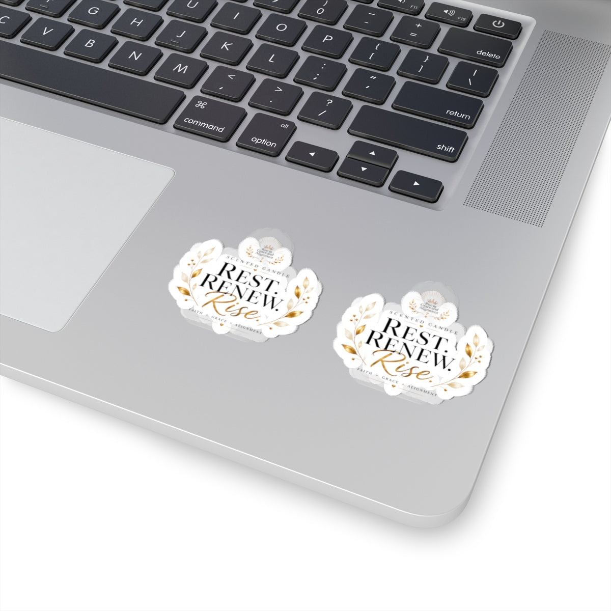 Rest. Renew. Rise. Floral Kiss-Cut Sticker Set