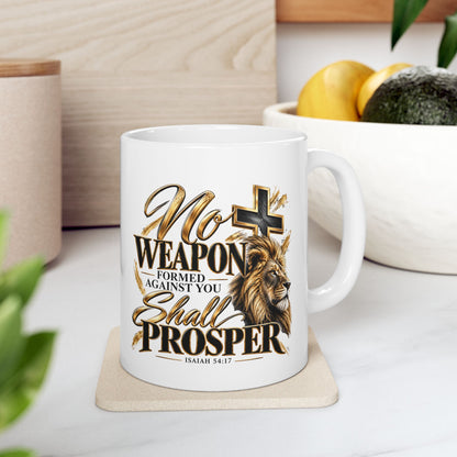 Ceramic Lion Cross Mug