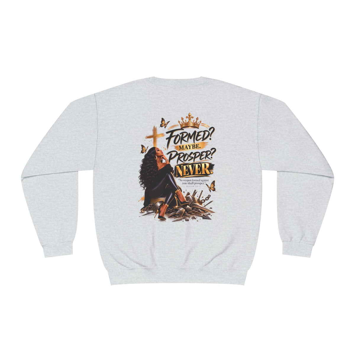 No Weapon Formed Graphic Sweatshirt