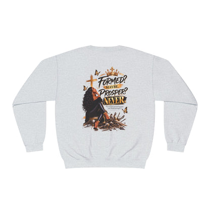 No Weapon Formed Graphic Sweatshirt