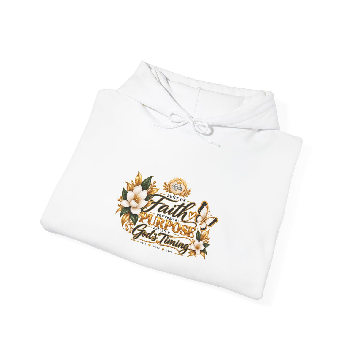 Faith Over Fear Hoodie – Floral Christian Inspirational Sweatshirt