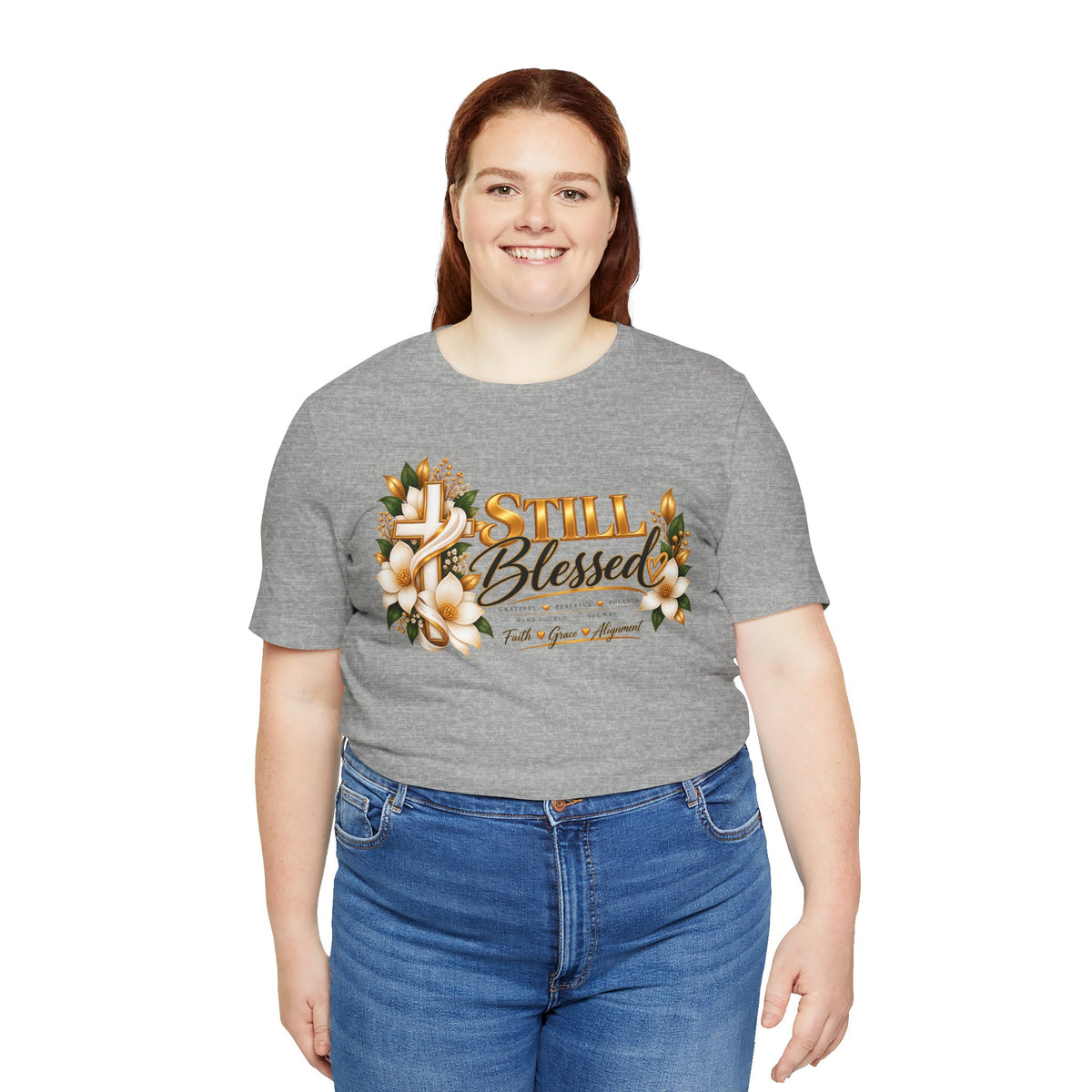 Still Blessed Floral Tee — Inspirational Christian Shirt