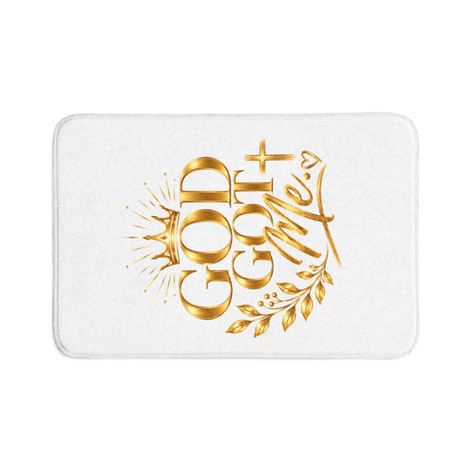 God Got Me Bath Mat Set