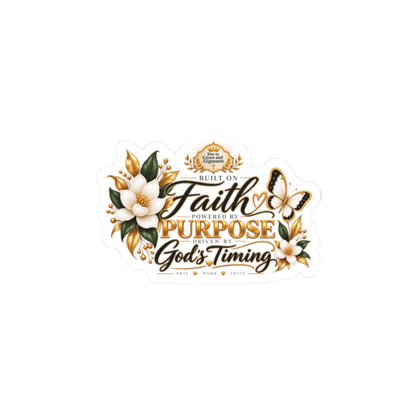 Faith & Purpose Kiss-Cut Sticker